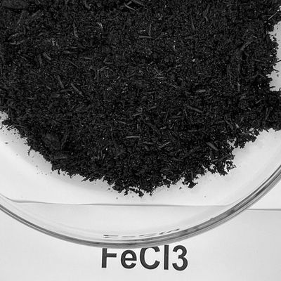জল চিকিত্সা কালো স্ফটিক 96% FeCL3 ফেরিক ক্লোরাইড