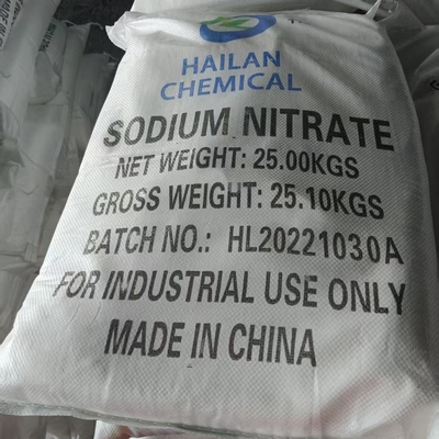 NaNO3 সোডিয়াম নাইট্রেট 27 MT / 20 GP প্যাকেজ 25 KG / BAG জারা প্রতিরোধক জন্য ব্যবহৃত