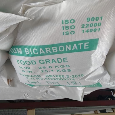 NaHCO3 সোডিয়াম বাইকার্বোনেট বেকিং সোডা 25 কেজি / BAG হোয়াইট পাউডার ফুড গ্রেড