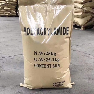 পানির চিকিত্সার জন্য PAM Polyacrylamide 25KG/BAG হোয়াইট পাউডার